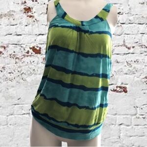 INC, Green and Blue, Sleeveless Tank, Sz Med.